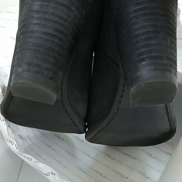 Aldo Mariotta Charcoal Black Mules - Picture 5 of 6